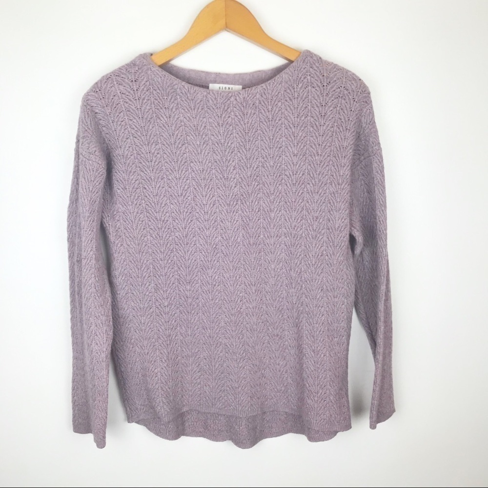 Sioni Long Sleeve Purple sweater Size S